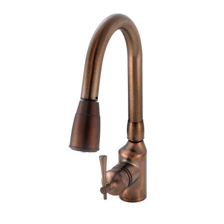 AMERICAN BRASS American Brass SL2000ORB RV Kitchen Faucet w Pull-Down Sprayer&Single Lever Handle 8"-Oil Rub Bronze SL2000ORB